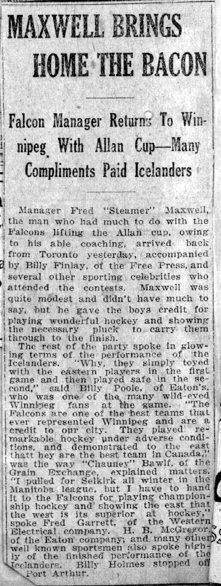 Maxwell brings home the Cup