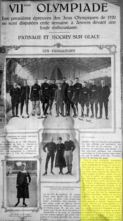 full-page news magazine article about the games