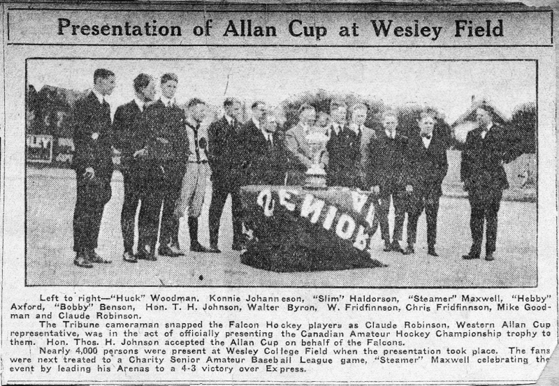 Allan Cup Presentation pictures