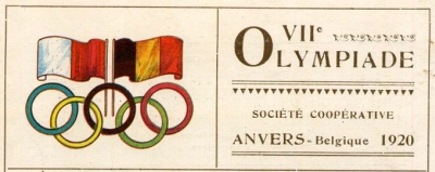 Program from the 7th Olympiade, Antwerp, 1920