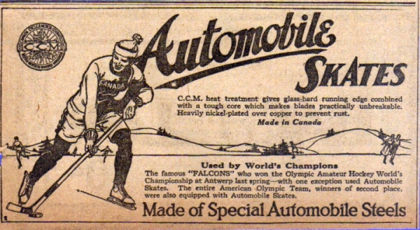 Another advertisement for CCM skates.