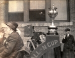 Allan Cup on wagon
